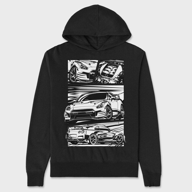 Gtr R35, Hanorac Oversize Barbati (Unisex)