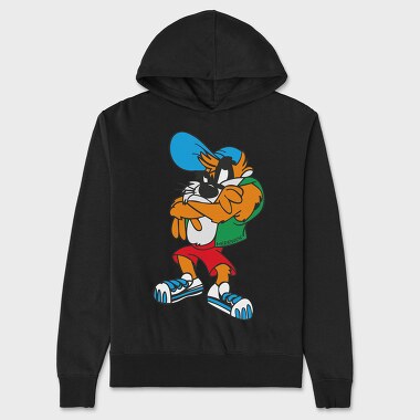 Cartoon Retro Tazmania 1, Hanorac Oversize Barbati (Unisex)