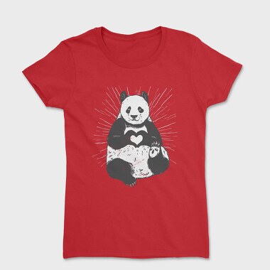 Tricou Femei, Panda Heart