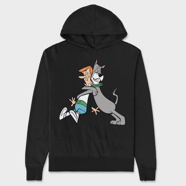 Cartoon Retro the Jetsons 1, Hanorac Oversize Barbati (Unisex)