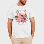 Flamingo Rose Beauty, Tricou Barbati (Unisex)