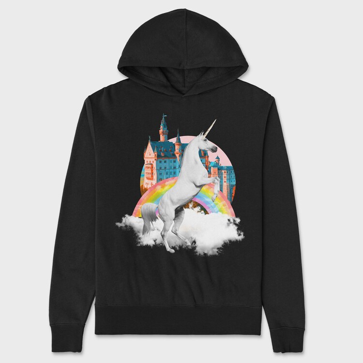 Unicorn Dreams, Hanorac Oversize Barbati (Unisex)