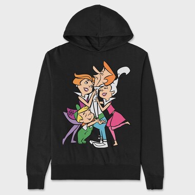 Cartoon Retro the Jetsons 4, Hanorac Oversize Barbati (Unisex)