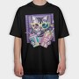 Popcorn Cat Vibes, Tricou Oversize Barbati (Unisex)