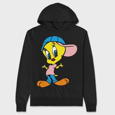 Cartoon Retro Tweety 4, Hanorac Oversize Barbati (Unisex)