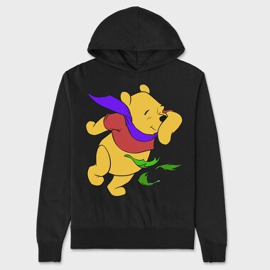 Cartoon Retro Winnie the Pooh 1, Hanorac Oversize Barbati (Unisex)