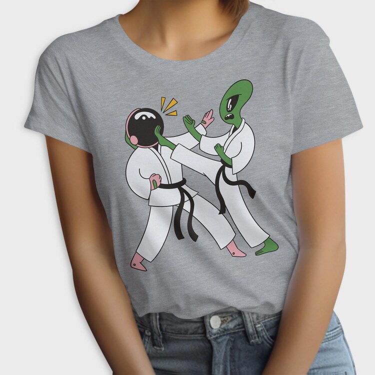 Astronaut Alien Karate, Tricou Femei