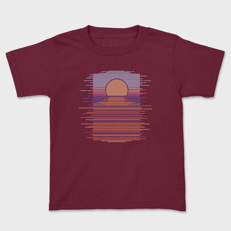 Landscape Sunset Tshirt, Tricou Copii