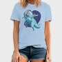 Astronaut Riding Dino, Tricou Barbati (Unisex)