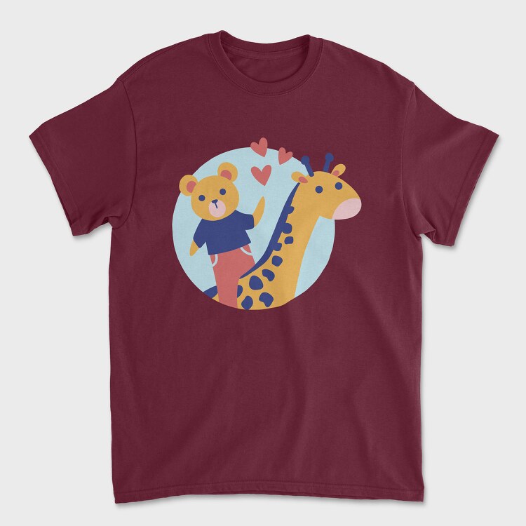 Animals Cartoon, Tricou Barbati (Unisex)