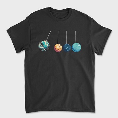 Astronaut Planets, Tricou Barbati (Unisex)