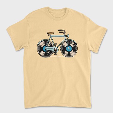 Bike Vinyl, Tricou Barbati (Unisex)