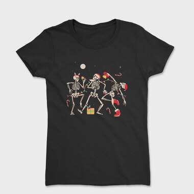 Christmas Dancing Skeletons, Tricou Femei