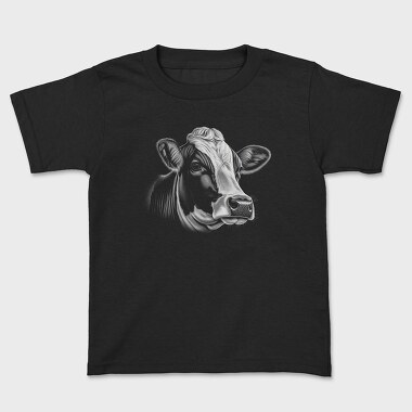 cow portrait, Tricou Copii