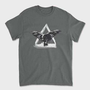 Crow Triangle, Tricou Barbati (Unisex)