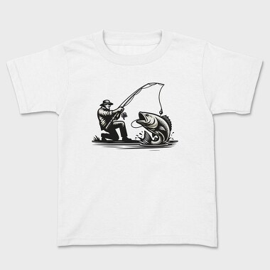 Man Fishing, Tricou Copii