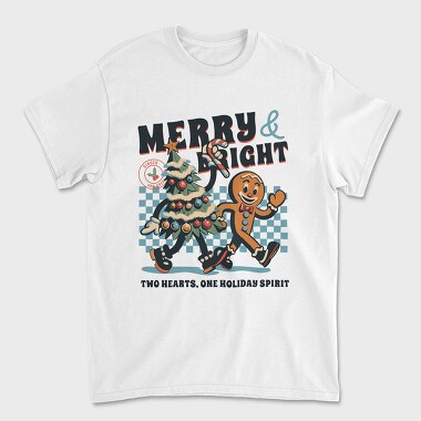 Merry and Bright Tree Cookie, Tricou Barbati (Unisex)