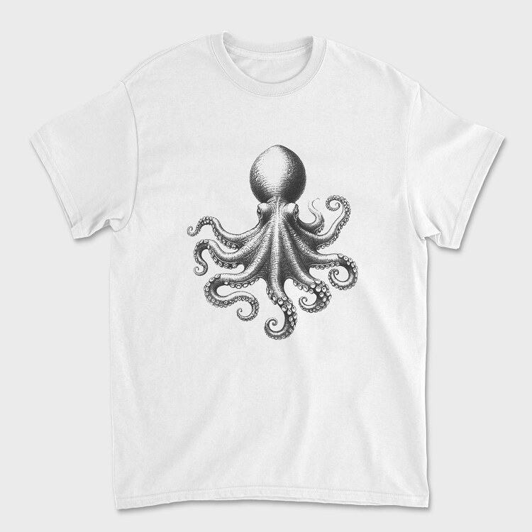 octopus draw, Tricou Barbati (Unisex)