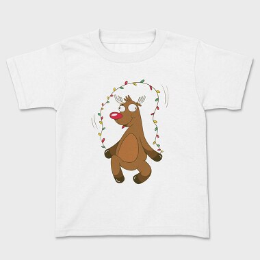 Reindeer Christmas Lights, Tricou Copii