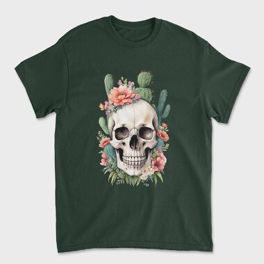 Skull cactus Flowers, Tricou Barbati (Unisex)