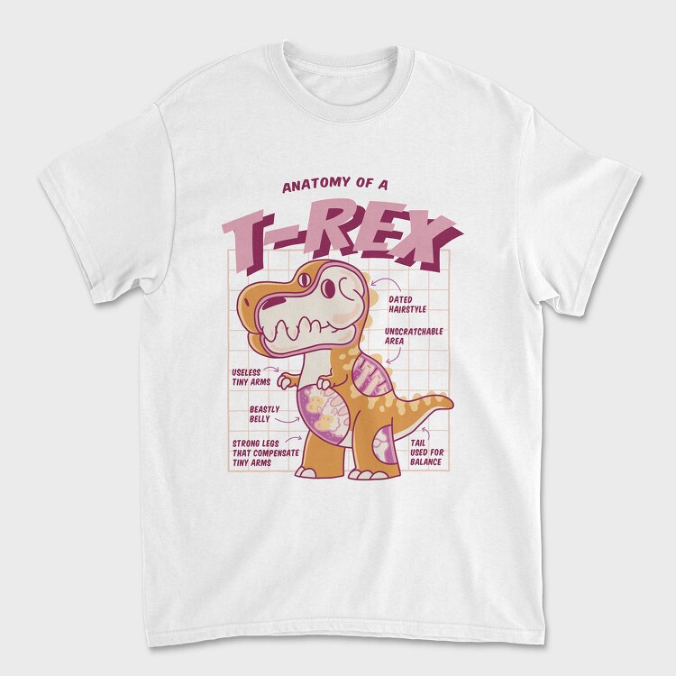 Trex Anatomy, Tricou Barbati (Unisex)