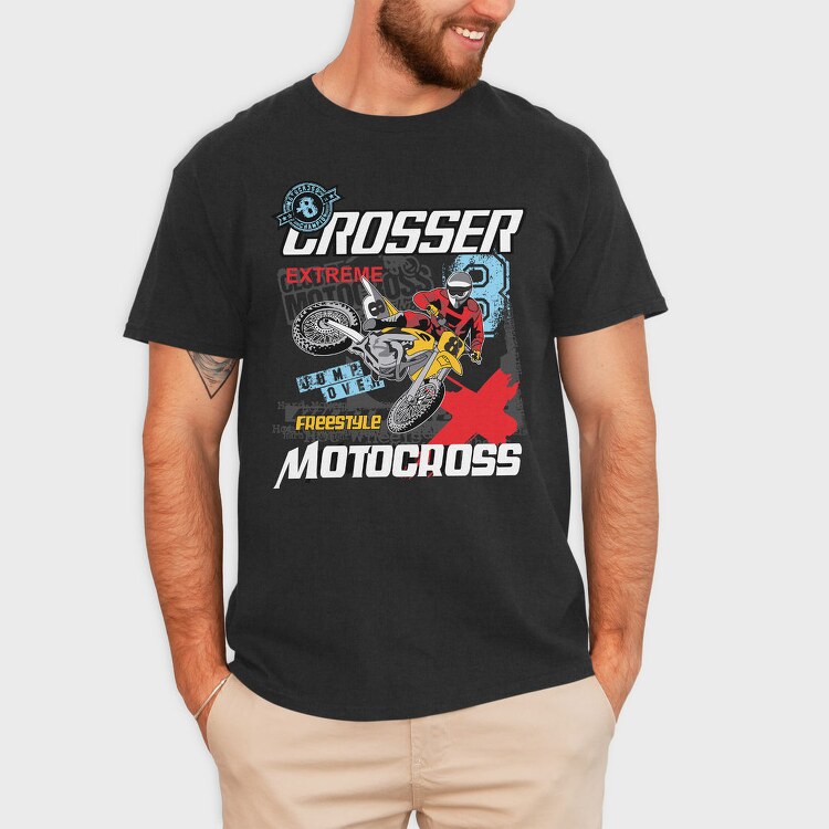Freestyle Motocross Champ, Tricou Barbati (Unisex)