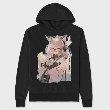 Animegirl, Hanorac Oversize Barbati (Unisex)