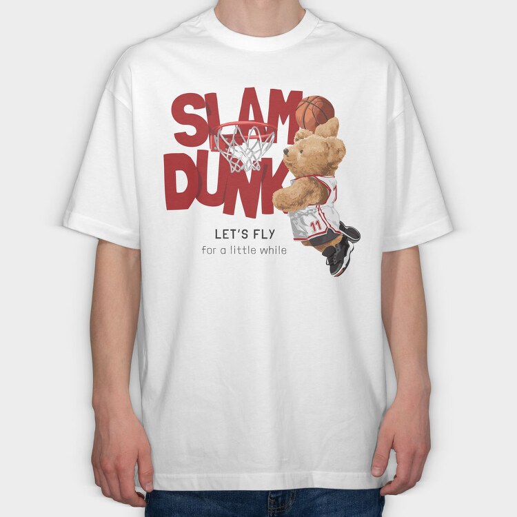 Teddy Dunk Dreams, Tricou Oversize Barbati (Unisex)