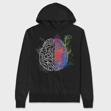 Brain Leftand Right, Hanorac Oversize Barbati (Unisex)
