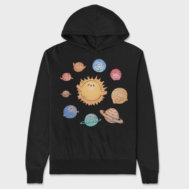 Kawaii Solar System, Hanorac Oversize Barbati (Unisex)