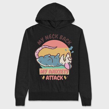 Opposum Anxiety Attack, Hanorac Oversize Barbati (Unisex)