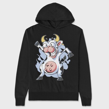 Cow Crazy, Hanorac Oversize Barbati (Unisex)