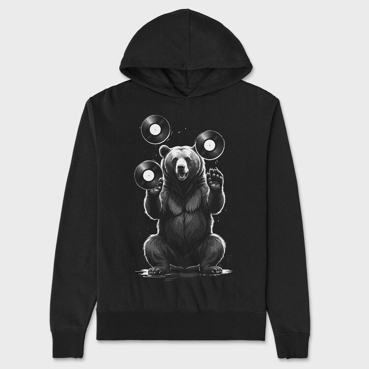 Bear Vinils, Hanorac Oversize Barbati (Unisex)