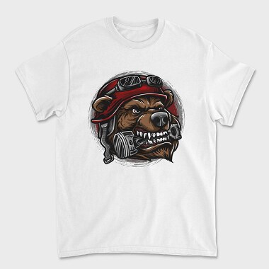Bear Biker Roar, Tricou Barbati (Unisex)
