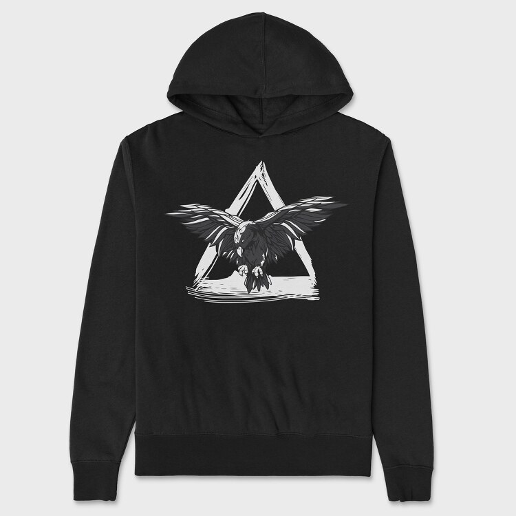 Crow Triangle, Hanorac Oversize Barbati (Unisex)