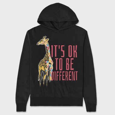 Giraffe Different, Hanorac Oversize Barbati (Unisex)