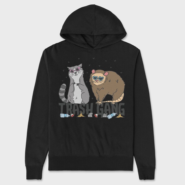 Racoon and Possum Trash Gang, Hanorac Oversize Barbati (Unisex)