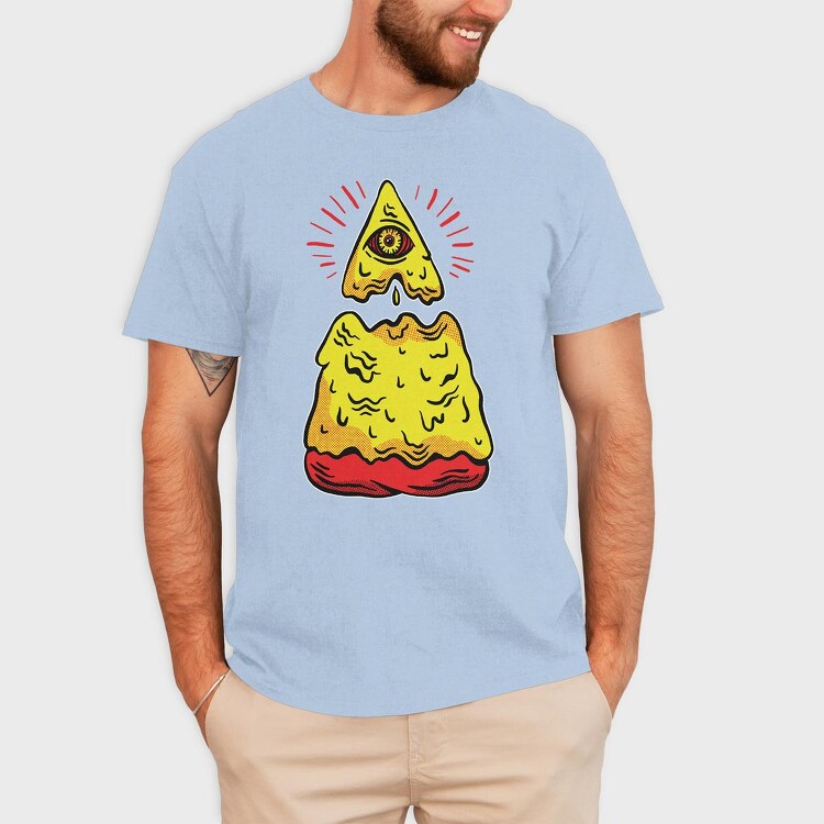 Illuminati Pizza, Tricou Barbati (Unisex)