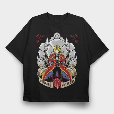 Alchemist Edward Erlic, Tricou Oversize Barbati (Unisex)