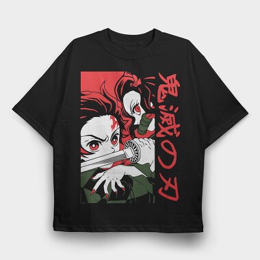 Demon Slayer 2, Tricou Oversize Barbati (Unisex)
