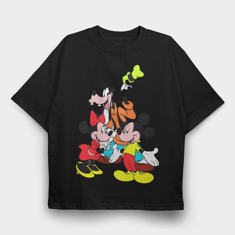 Cartoon Retro Disney 6, Tricou Oversize Barbati (Unisex)