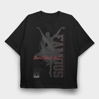 Famous 1, Tricou Oversize Barbati (Unisex)