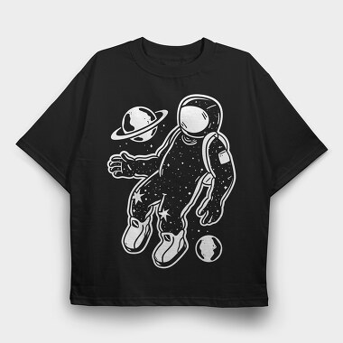 Astronaut Galaxy, Tricou Oversize Barbati (Unisex)