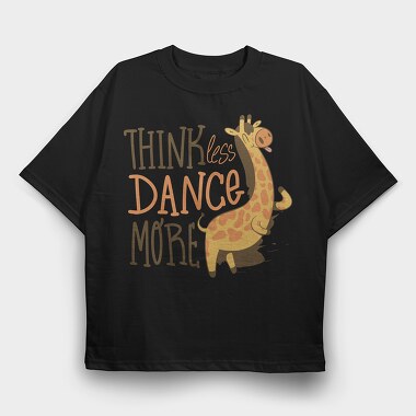 Dancing Giraffe, Tricou Oversize Barbati (Unisex)