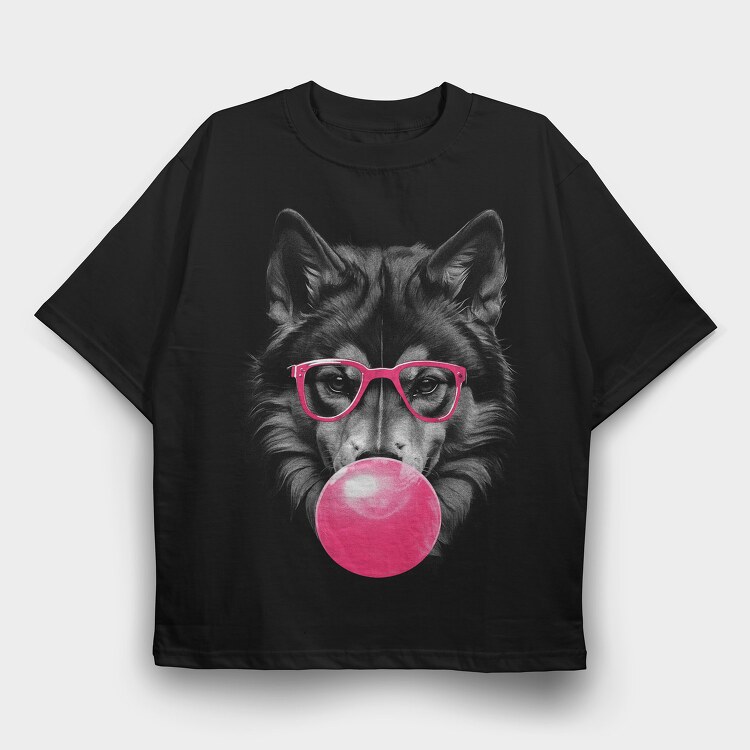 Huskyd, Tricou Oversize Barbati (Unisex)