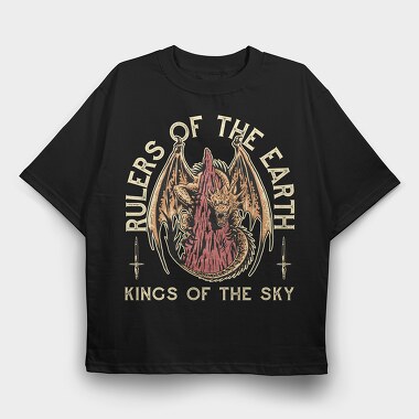 Rules of the Earth Dragon, Tricou Oversize Barbati (Unisex)