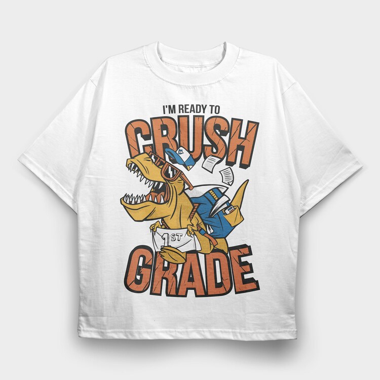 Trex Ready to Crush, Tricou Oversize Barbati (Unisex)