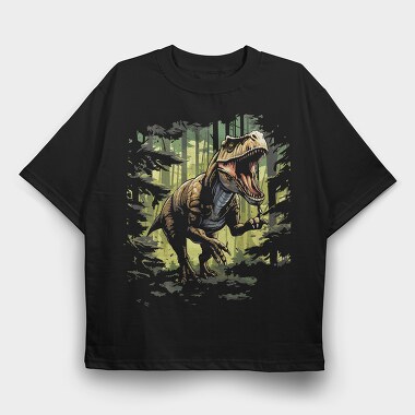 Trex Running Realistic, Tricou Oversize Barbati (Unisex)