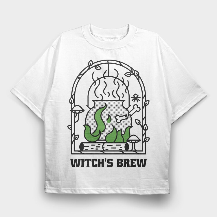 Witchs Brew, Tricou Oversize Barbati (Unisex)