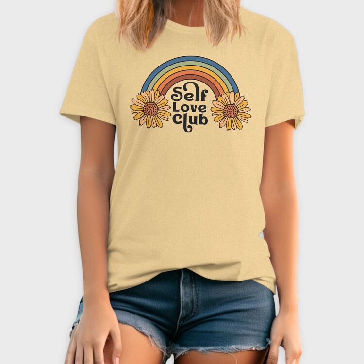 Rainbow Daisy Vibes, Tricou Barbati (Unisex)